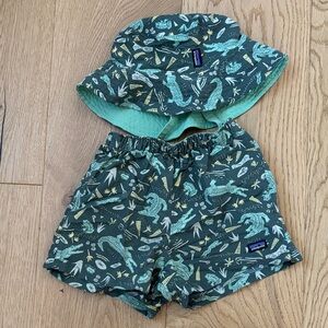 Patagonia Kids’ Baggie Shorts & Bucket Hat size 2T
